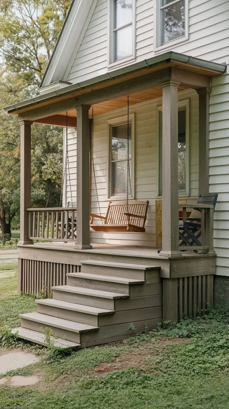 Inviting Steps to a Cozy Porch Retreat