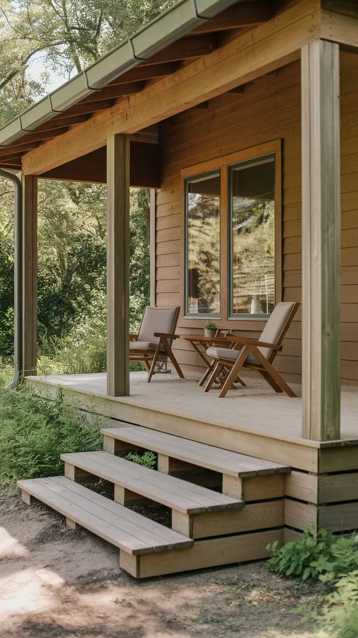 Charming Wooden Porch Oasis