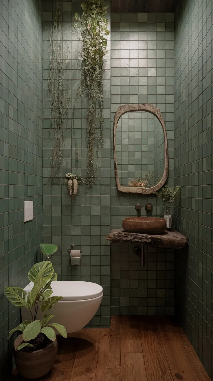 Find your center in this small but perfectly formed bathroom. Natural materials and a calming color palette create a space of quiet contemplation. A simple yet elegant design, it proves that less can truly be more. A testament to the power of mindful design.