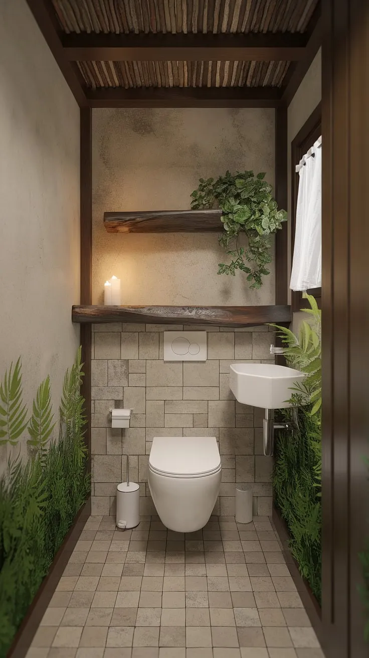 A small space, a big impact. This zen-inspired bathroom, with its thoughtful use of natural elements and calming color palette, proves that even the smallest room can be a haven of tranquility. A testament to mindful design.