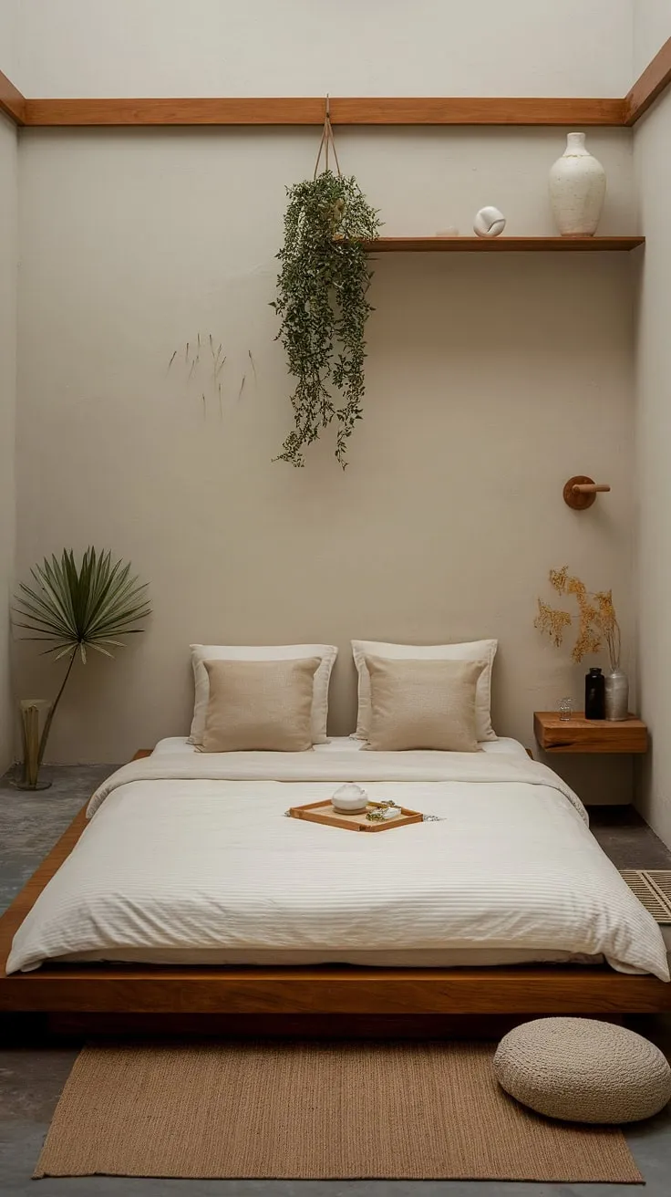 This zen-inspired bedroom is a testament to the power of simple design. A carefully curated collection of natural elements and a calming color palette create a space that feels both peaceful and effortlessly stylish. A true escape.