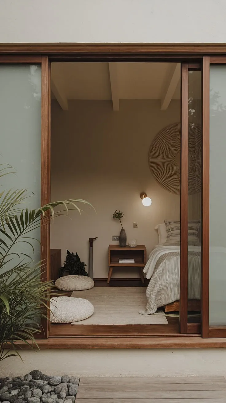 Find your inner peace in this serene zen den. The minimalist design and calming color palette create a sanctuary for restful sleep and mindful moments. A perfect blend of comfort and tranquility.