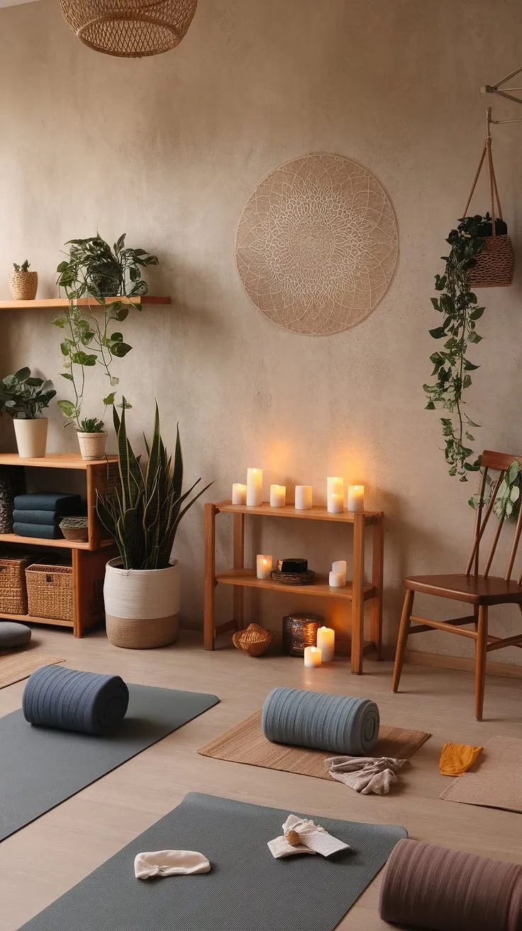 Find your inner peace in this sanctuary, a haven designed for mindful movement and quiet reflection. The calming textures, natural light, and carefully curated space invite you to unwind and reconnect with your body and spirit. A perfect blend of yoga and meditation awaits.