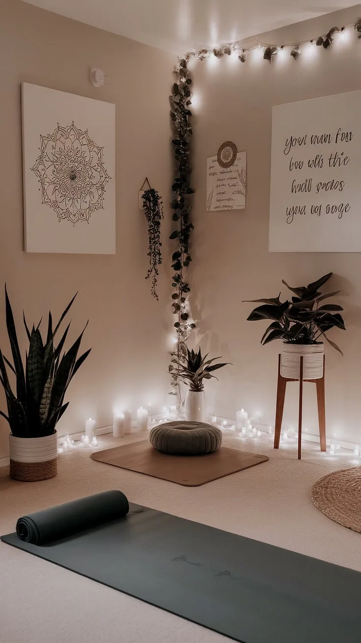 Escape the everyday and step into a world of serenity. This zen den, with its dedicated yoga corner and peaceful meditation nook, offers a tranquil retreat for cultivating inner harmony. A place to breathe, to stretch, and to simply be.