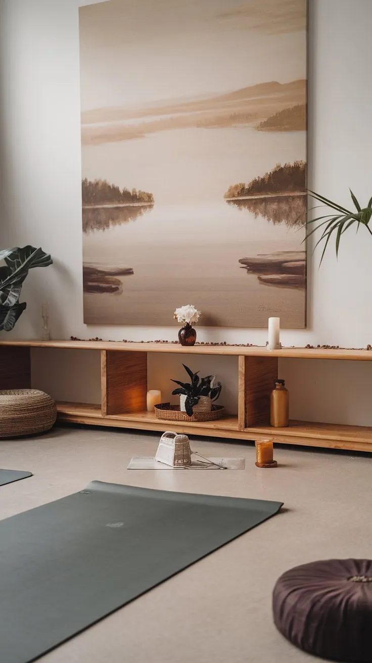 Unroll your mat and breathe. This serene zen den, with its inspiring artwork and peaceful ambiance, is designed to help you reconnect with your inner self. A place to unwind, to stretch, and to simply be. A perfect escape from the everyday.