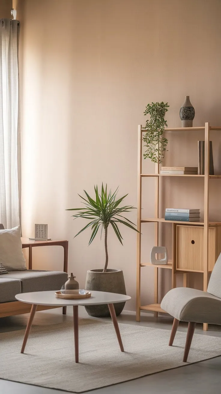 This minimalist haven embodies the essence of Japandi design. Natural materials, subtle textures, and a focus on functionality combine to create a tranquil atmosphere. The muted color palette and carefully chosen décor foster a sense of calm and invite mindful living.