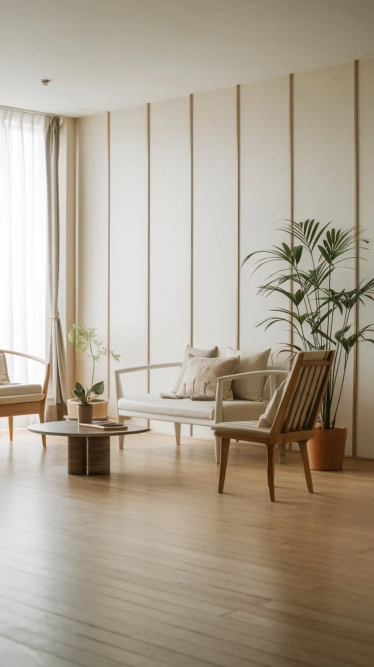 Simplicity redefined. This Japandi living room showcases the beauty of less, with carefully curated furniture and a focus on natural light and textures. The result? A peaceful haven where you can truly unwind and reconnect with yourself.