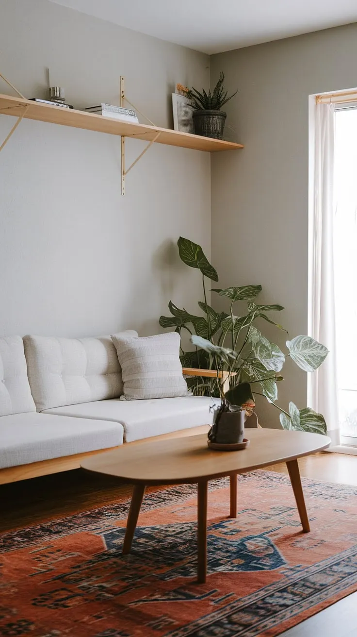 Find your center in this tranquil Japandi haven. The clean lines, neutral palette, and carefully curated details foster a sense of calm and effortless elegance. A testament to the beauty of less.