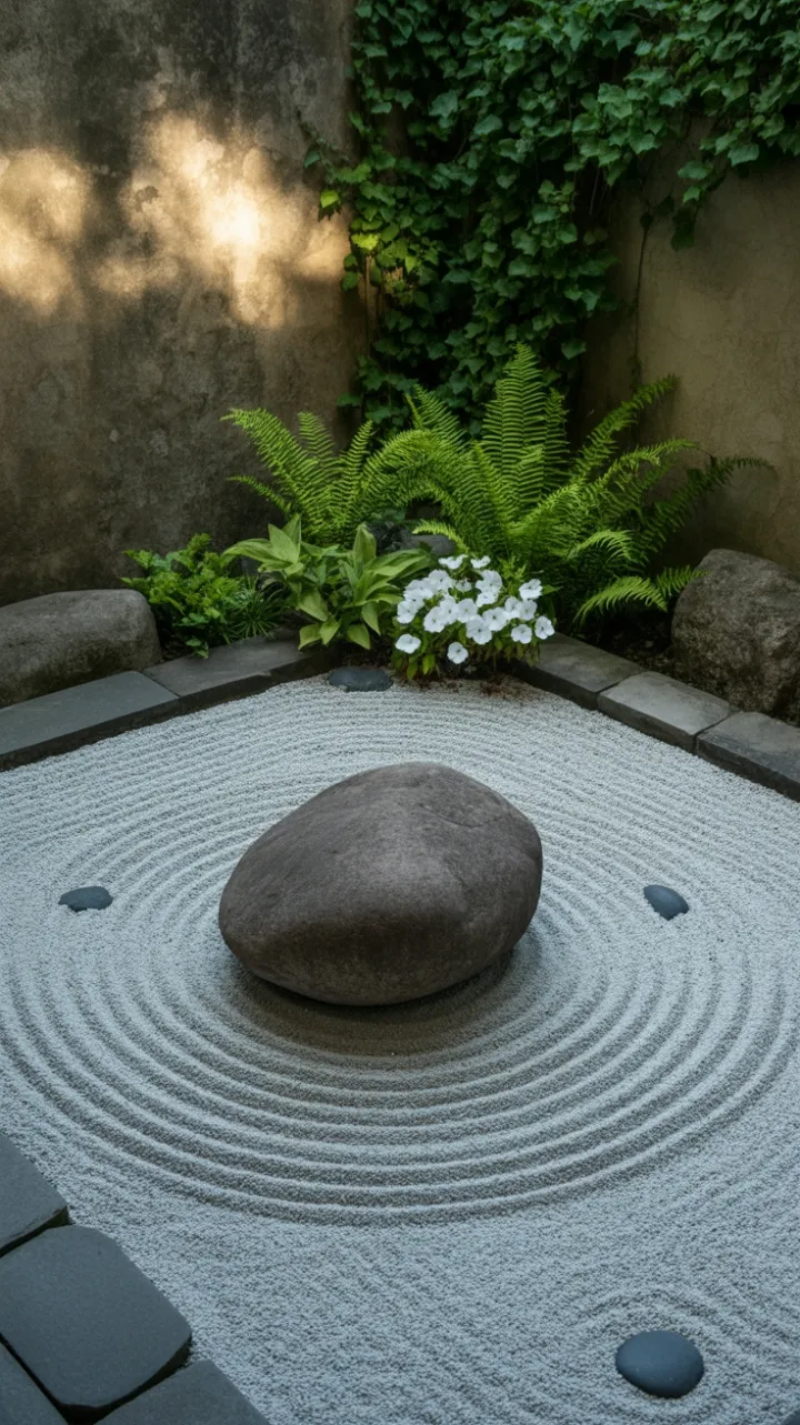 Circles of Calm Around a Silent Boulder