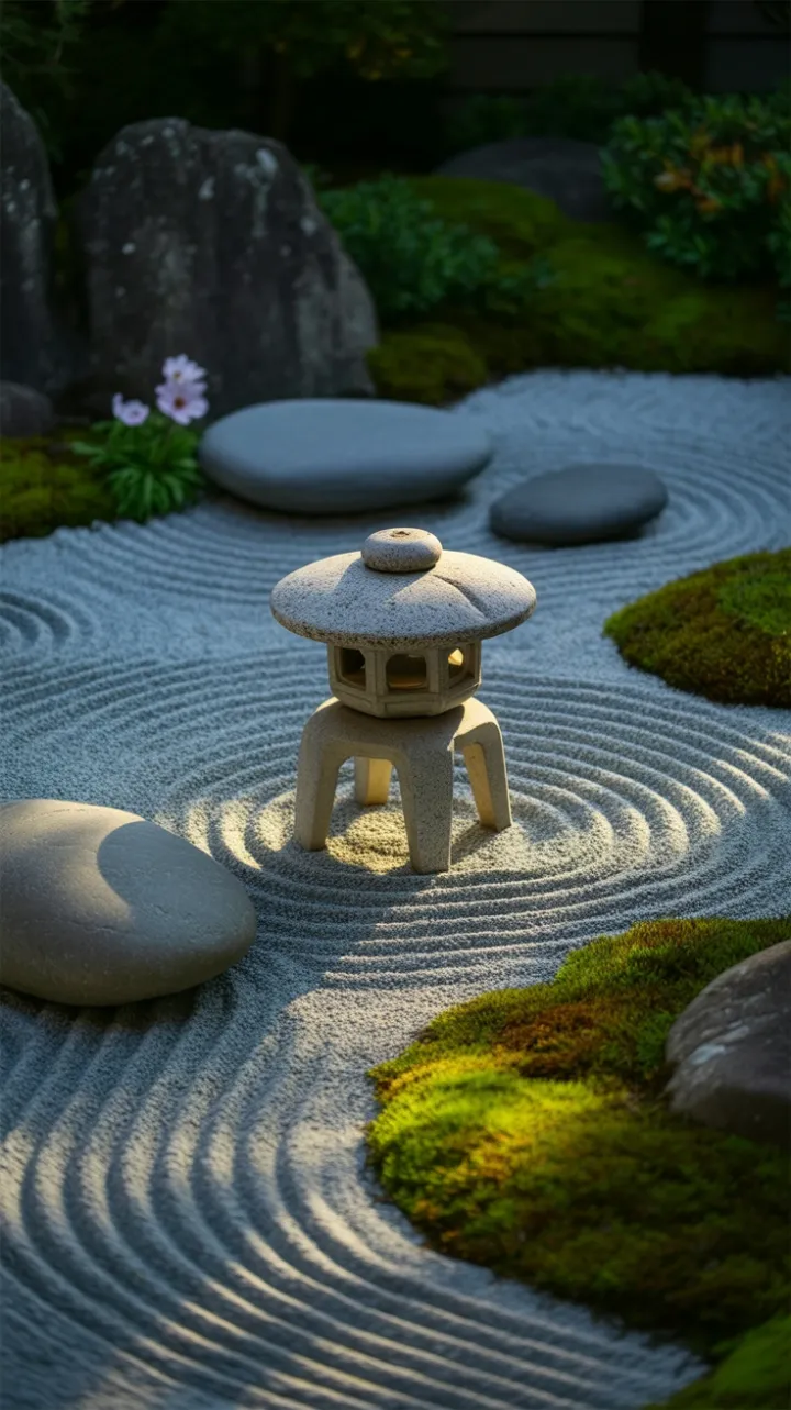 Afternoon Calm Around the Granite Lantern
